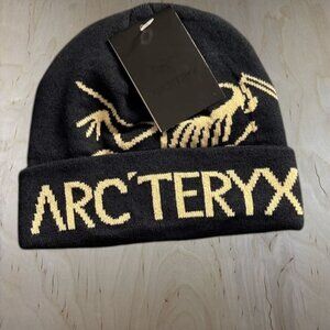 Arc'teryx Black and Gold Beanie